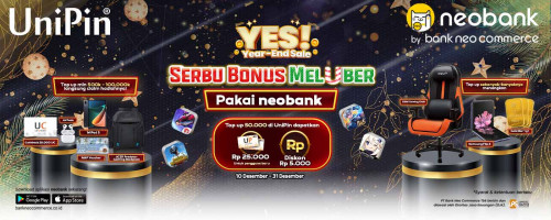 Serbu Bonus Meluber Pakai neobank bareng UniPin